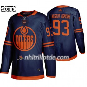 Edmonton Oilers Trikot Ryan Nugent-Hopkins 93 Adidas 2019-2020 Blau Authentic - Kinder